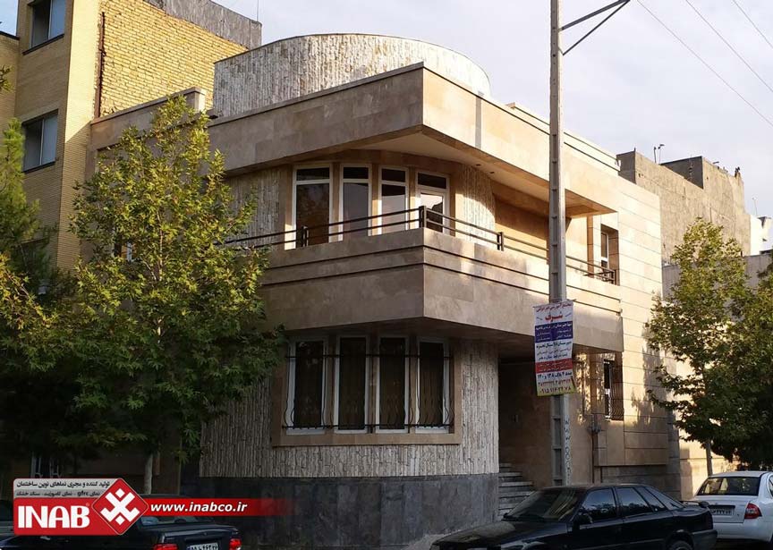 نمای ساختمان دو طبقه