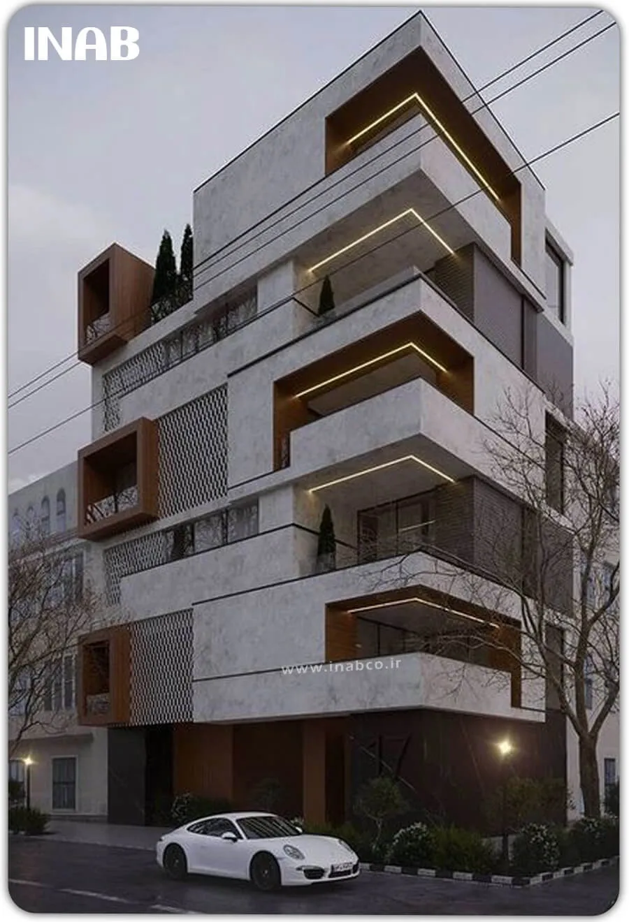 نمای ساختمان مدرن - نمای مدرن