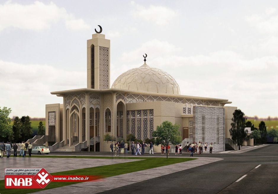 نمای مسجد | جی اف ار سی | gfrc | grc