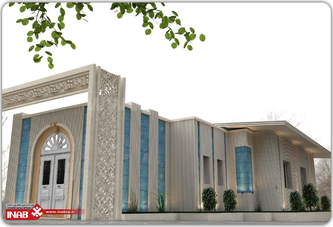نمای مسجد - طراحی مسجد - نمای مذهبی - نمای سنتی - طراحی نمای سنتی