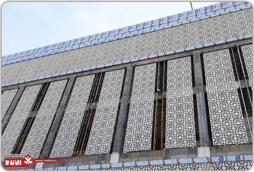 نمای ساختمان تهران - نما جی ار سی - ساختمان تجاری تهران
