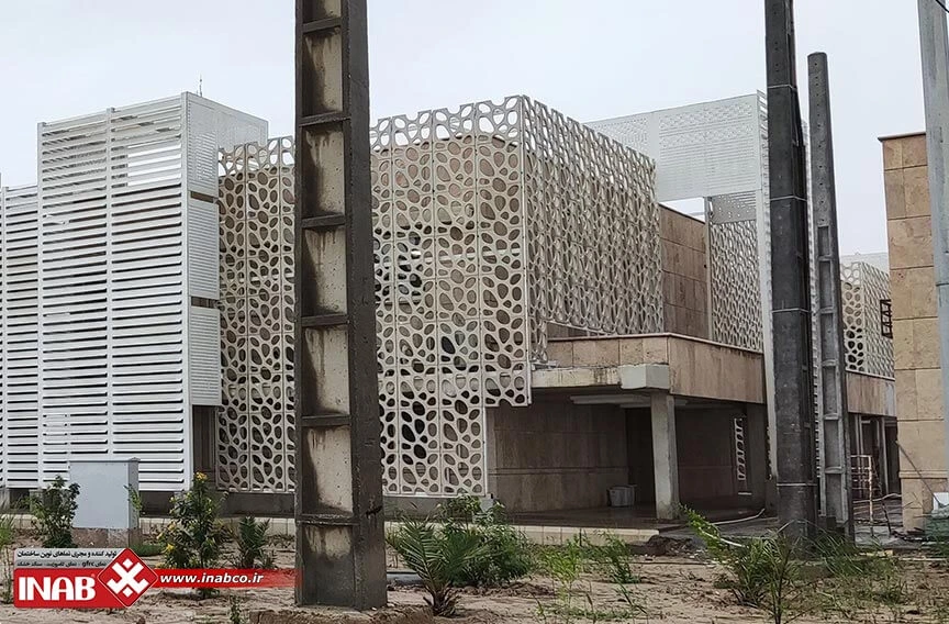نمای gfrc ساختمان اداری پتروشیمی ماهشهر - خوزستان