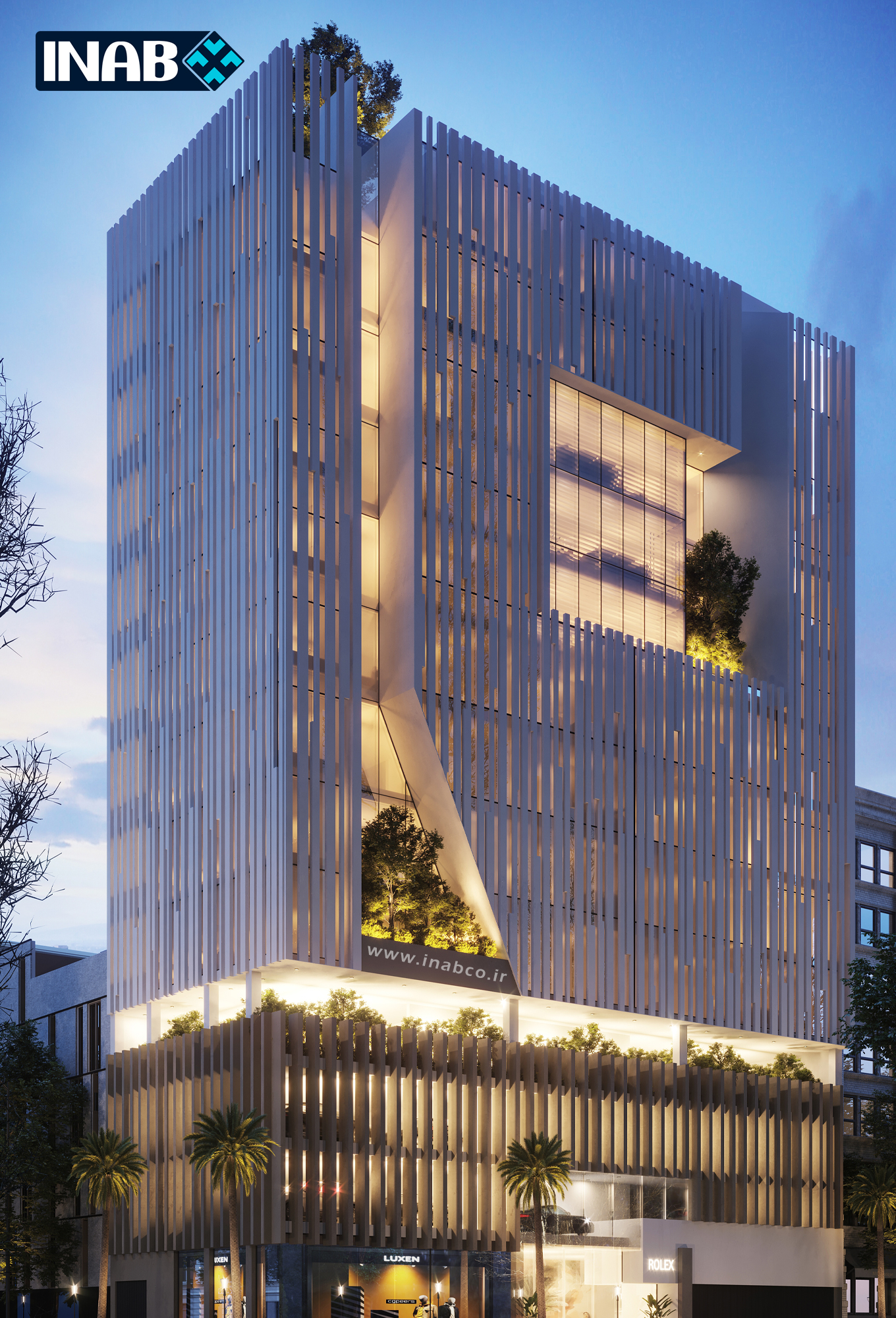 نمای برج رولکس اهواز